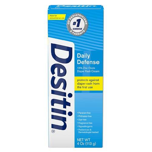 Desitin Daily Defense Baby Diaper Rash Cream With 13% Zinc Oxide - 4.0 oz