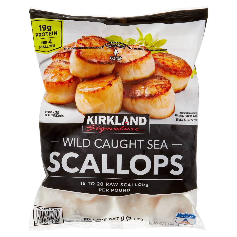 Kirkland Signature Raw Sea Scallops (2 lbs)