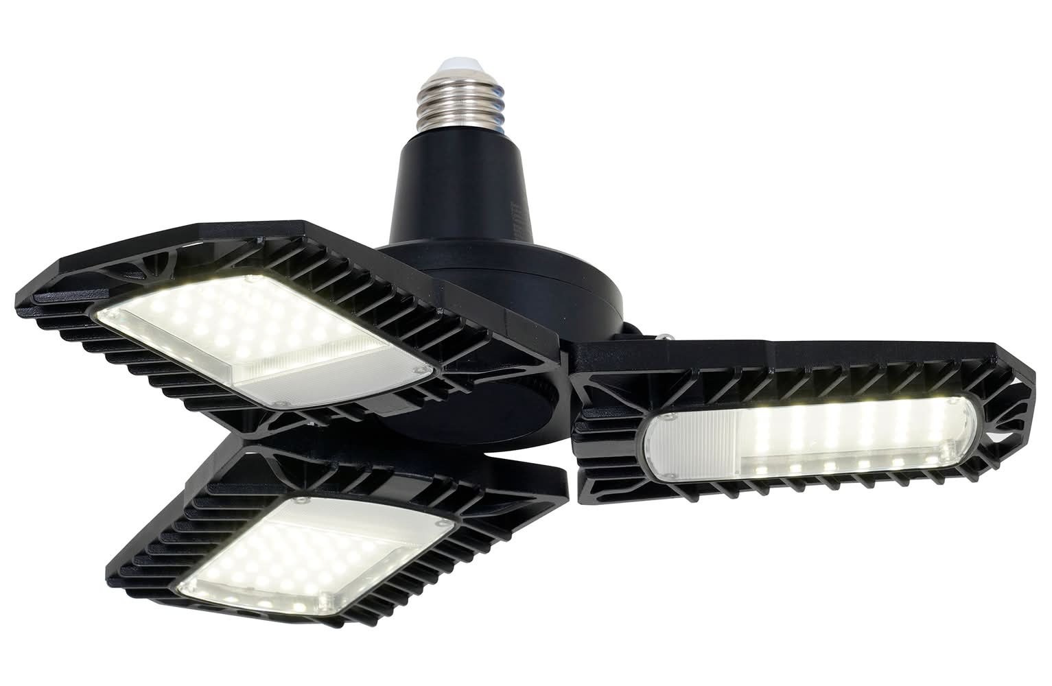 Utilitech 1-ft 8000 Lumens Black 3 -Light LED Diffuser Garage Shop Light