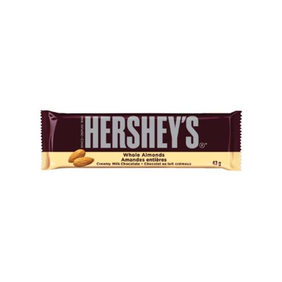 Hershey's whole almonds creamy milk chocolate bar - whole almonds creamy milk chocolate bar (43 g)