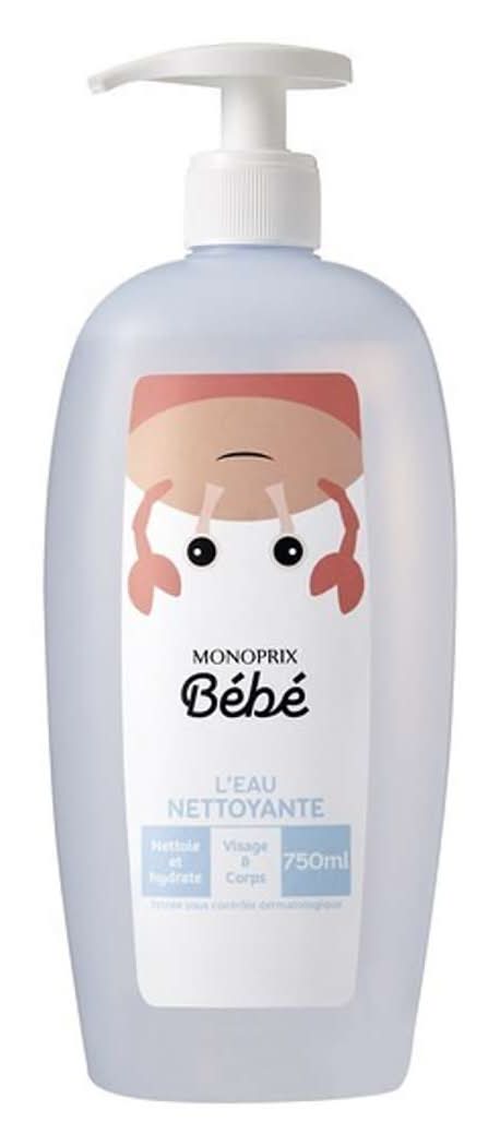 Monoprix Bébé - Eau nettoyante visage et corps (750ml)