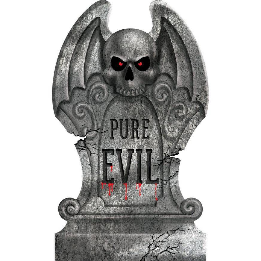 Party City Pure Evil Tombstone, 22"