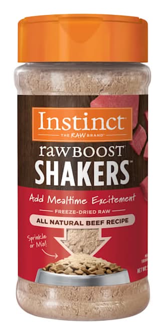 Instinct Raw Boost Shakers Beef Freeze-Dried Dog Food Topper, 5.5 oz.