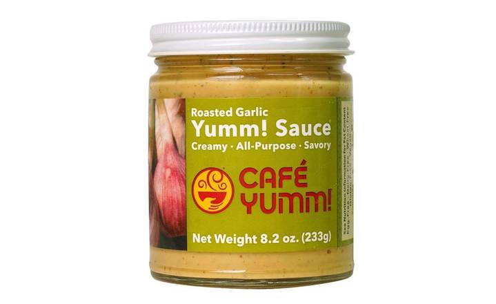 Jar of Roasted Garlic Yumm! Sauce