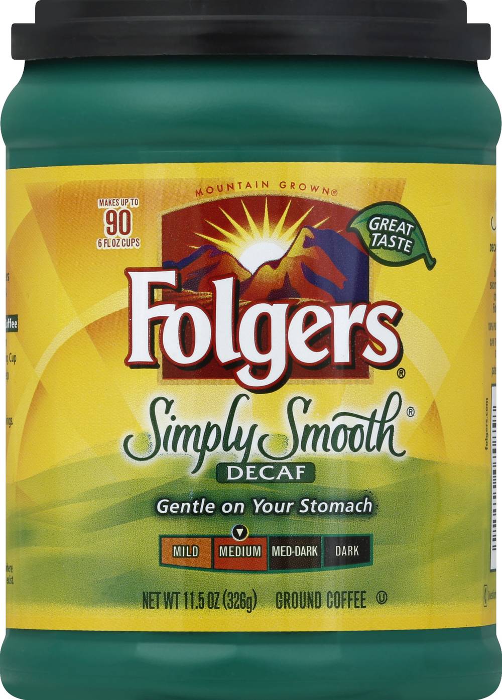 Folgers Simply Smooth Decaf Medium Ground Coffee (11.5 oz)