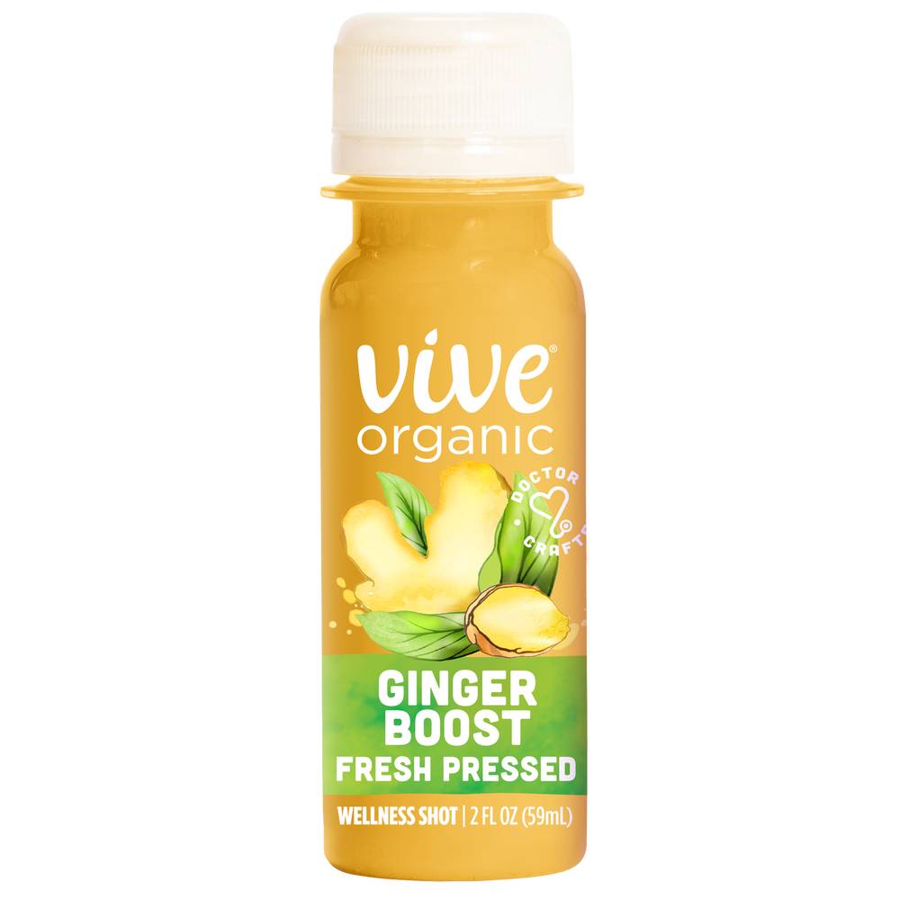 Vive Organic Fresh Pressed Wellness Shot, Ginger Boost (59 ml)