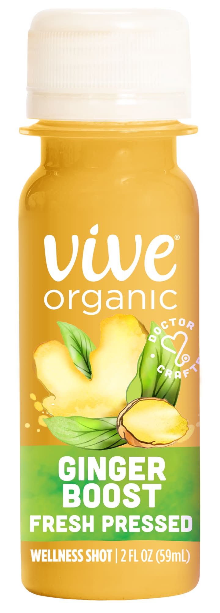 Vive Organic Boost Fresh Pressed Wellness Shot, Ginger (2 fl oz)