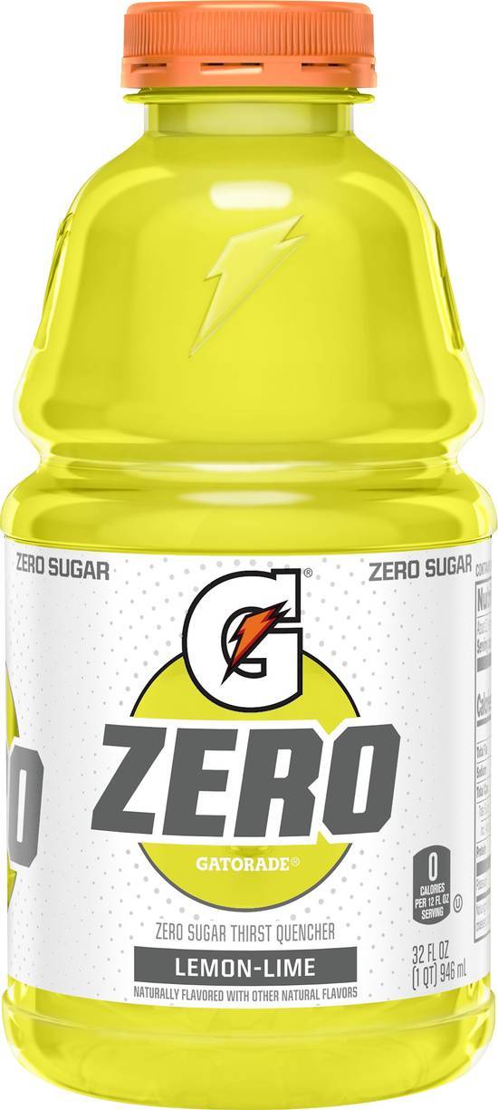 Gatorade Zero Thirst Quencher, Lemon-Lime (32 fl oz)