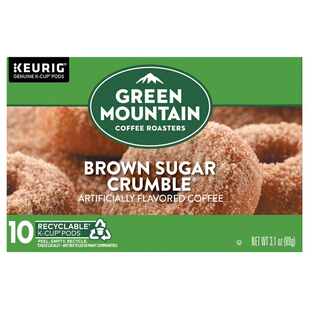 Green Mountain Coffee Roasters Medium Roast Coffee Keurig Single-Serve K-Cup Pods, Brown Sugar Crumble (3.1 oz, 10 ct)