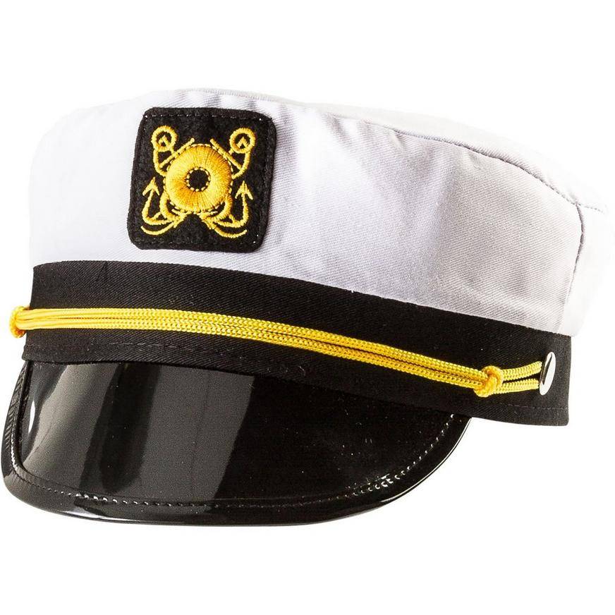 Party City Skipper Captain Hat (white)