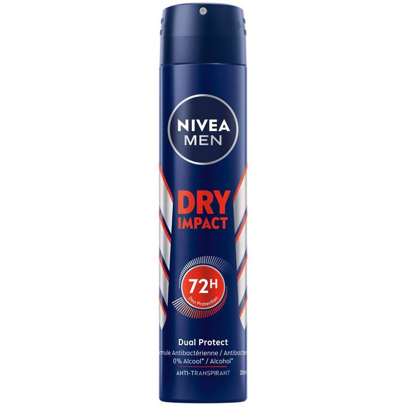 Nivea Men - Déodorant spray dry impact plus