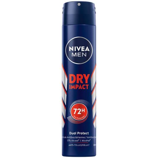 Déodorant spray dry impact homme - Nivea - 200 ml