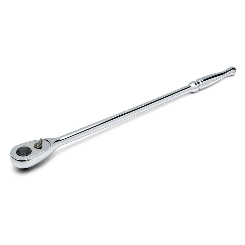 Husky Chrome Extra Long Handle Ratchet, 3/8 In