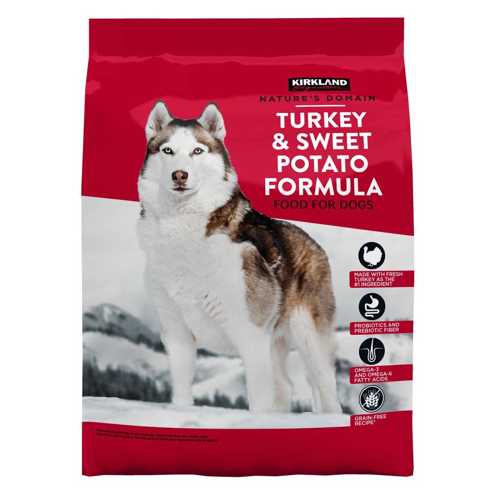 Kirkland Signature Nature's Domain Turkey Meal and Sweet Potato Dog Food, 35 lbs