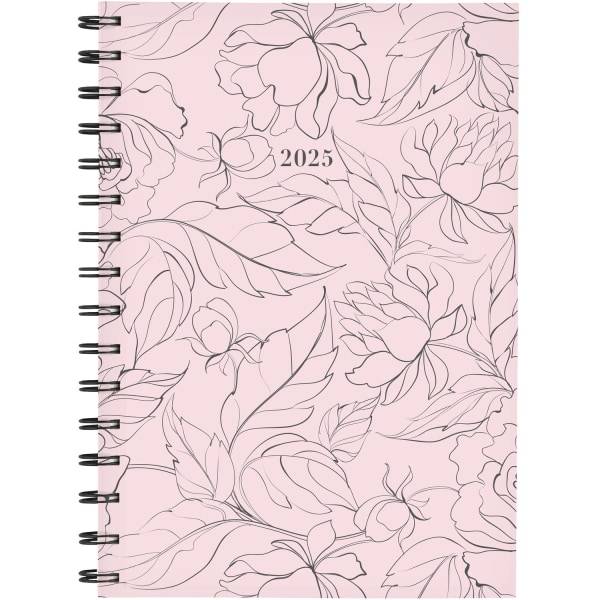 2025 Cambridge® Alicia Weekly/Monthly Planner, 5-1/2" x 8-1/2", Pink Floral, January To December