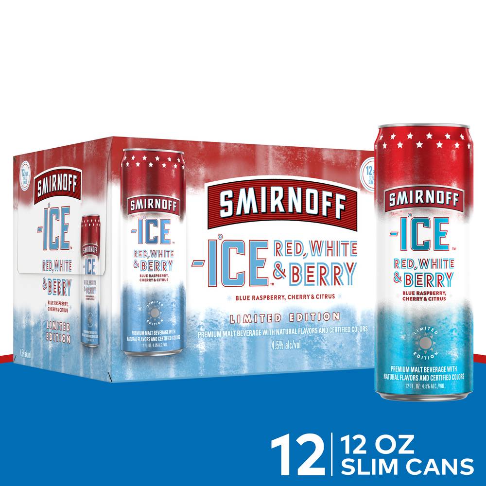 Smirnoff Ice Pink Lemonade Premium Malt Beer (12 x 12 fl oz)