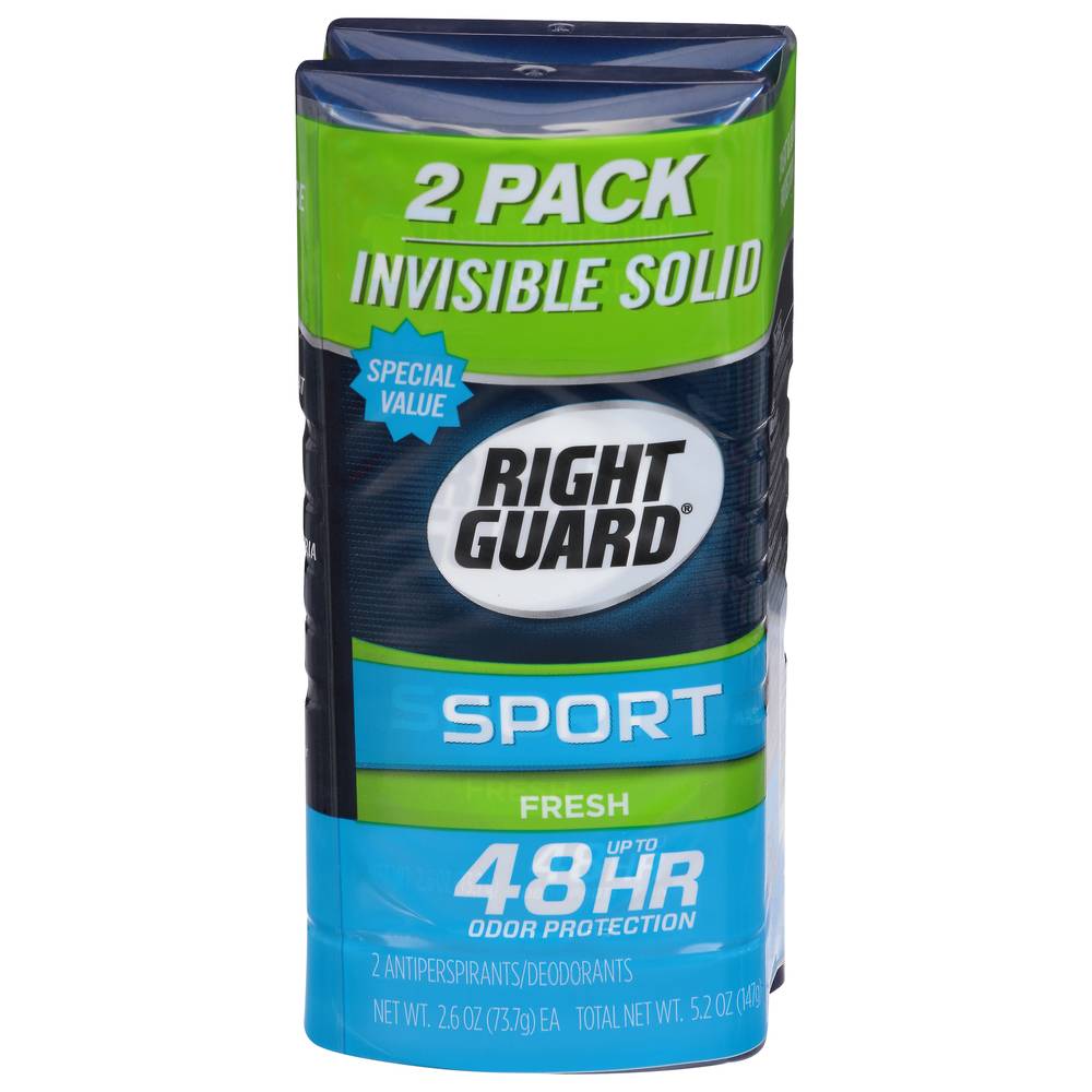 Right Guard Invisible Solid Sport Fresh Antiperspirant Deodorant