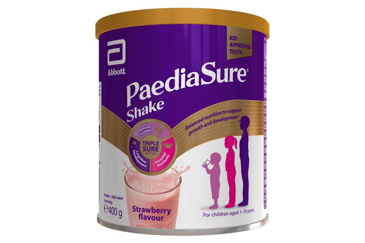 PaediaSure Shake, 400g, Strawberry Flavoured Nutritional Supplement Drink for Kids