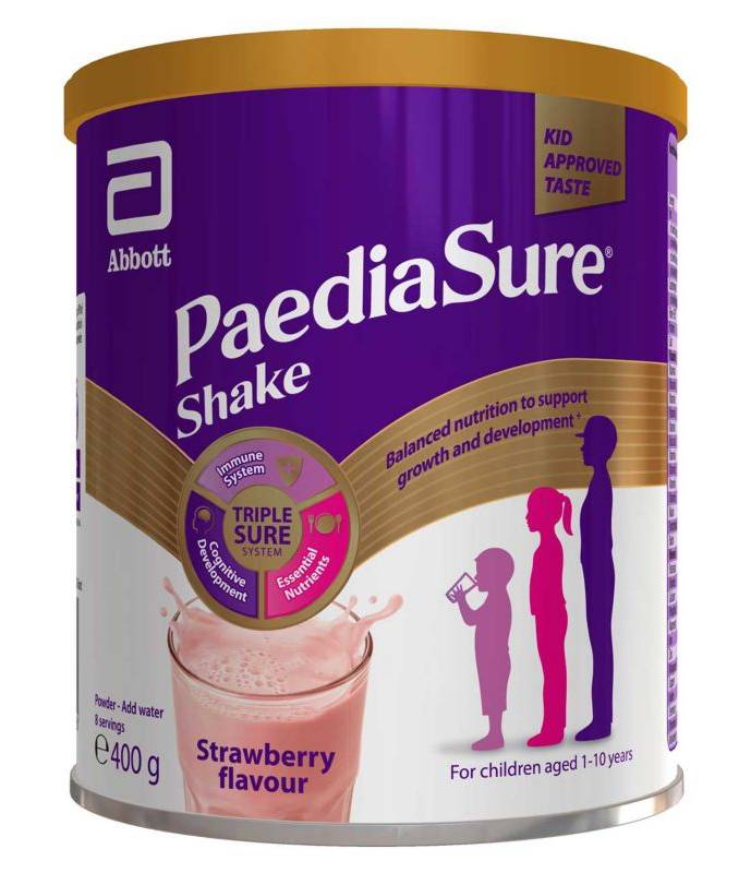 PaediaSure Strawberry, Shake Nutritional Supplement Drink For Kids (400g)