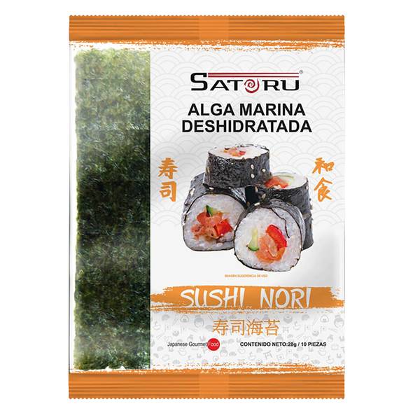 Satoru alga marina tostada nori sushi