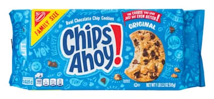 Chips Ahoy! Chocolate Chip Cookies Family Size Pack 2.2oz
