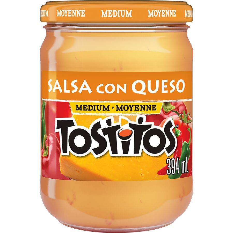 Tostitos salsa con queso medium - salsa con queso medium (394 ml)