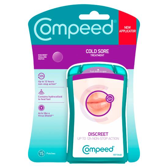 Compeed Cold Sore Treatment 15 Discreet Healing Patch