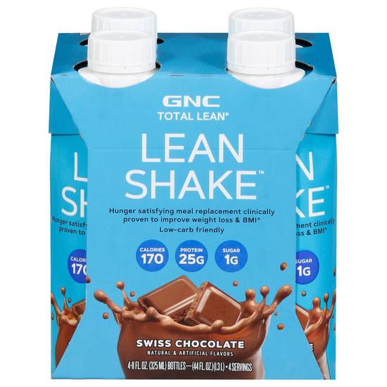 Gnc Total Lean Swiss Chocolate Lean Shake (4 pack, 11 fl oz)