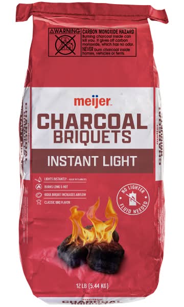 Meijer Instant Light Charcoal Briquets (12 lbs)