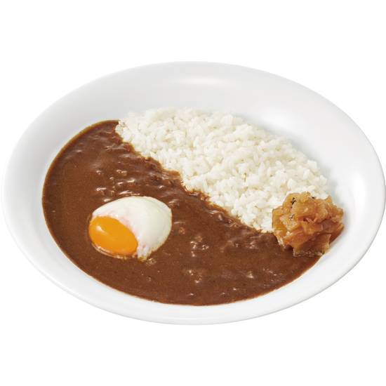 おんたまカレー Beef Stock & Pork Curry Rice w/ Soft-Boiled Egg