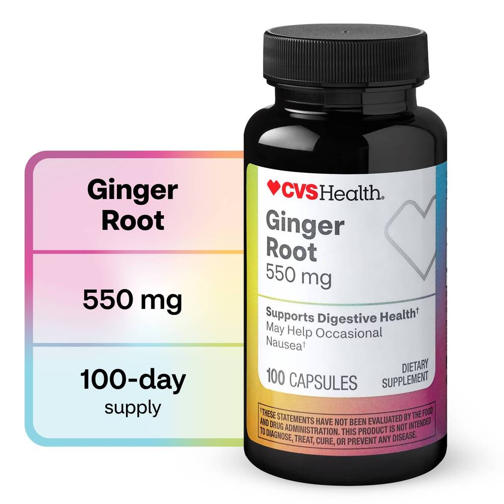 Cvs Health Ginger Root Capsules, 100 Ct