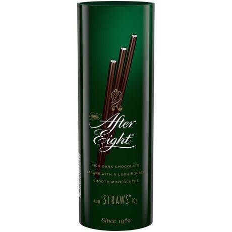 After Eight Rich Dark Chocolate Straws With Mint Centre