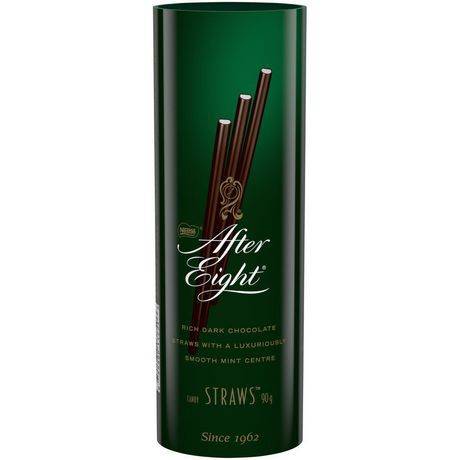 After eight after eight paille (454g) - rich dark chocolate straws with mint centre (90 g)