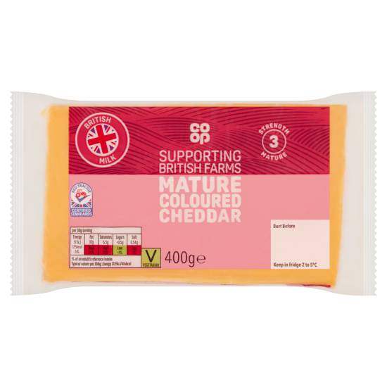 Co-Op Coloured Mature Cheddar 400g
