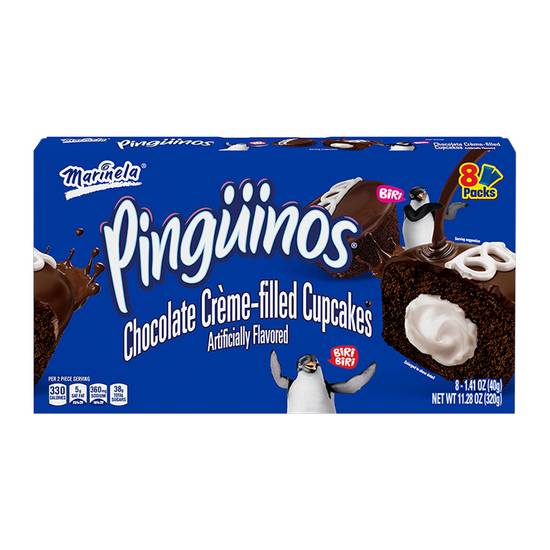 Marinela Pingüinos Chocolate Creme-Filled Cupcakes (8 ct)