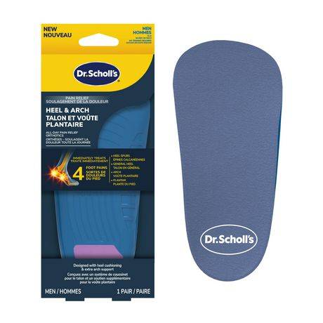 Dr. Scholl's Pain Relief Orthotics For Heel Pain, Men, Blue
