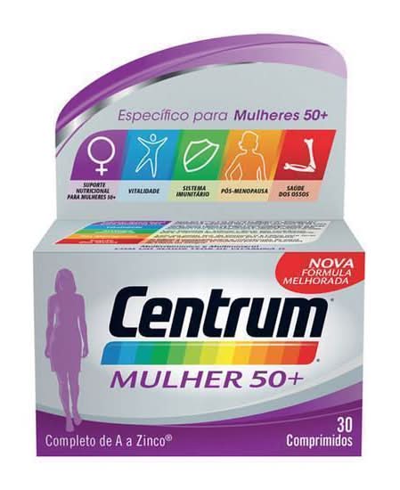 Multivitamínico e Multimineral Mulher 50+ Centrum emb. 30 comprimidos