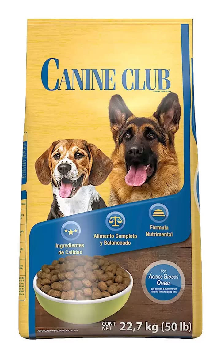 Canine Club · Alimento seco para perros, Adultos (22,7 kg)