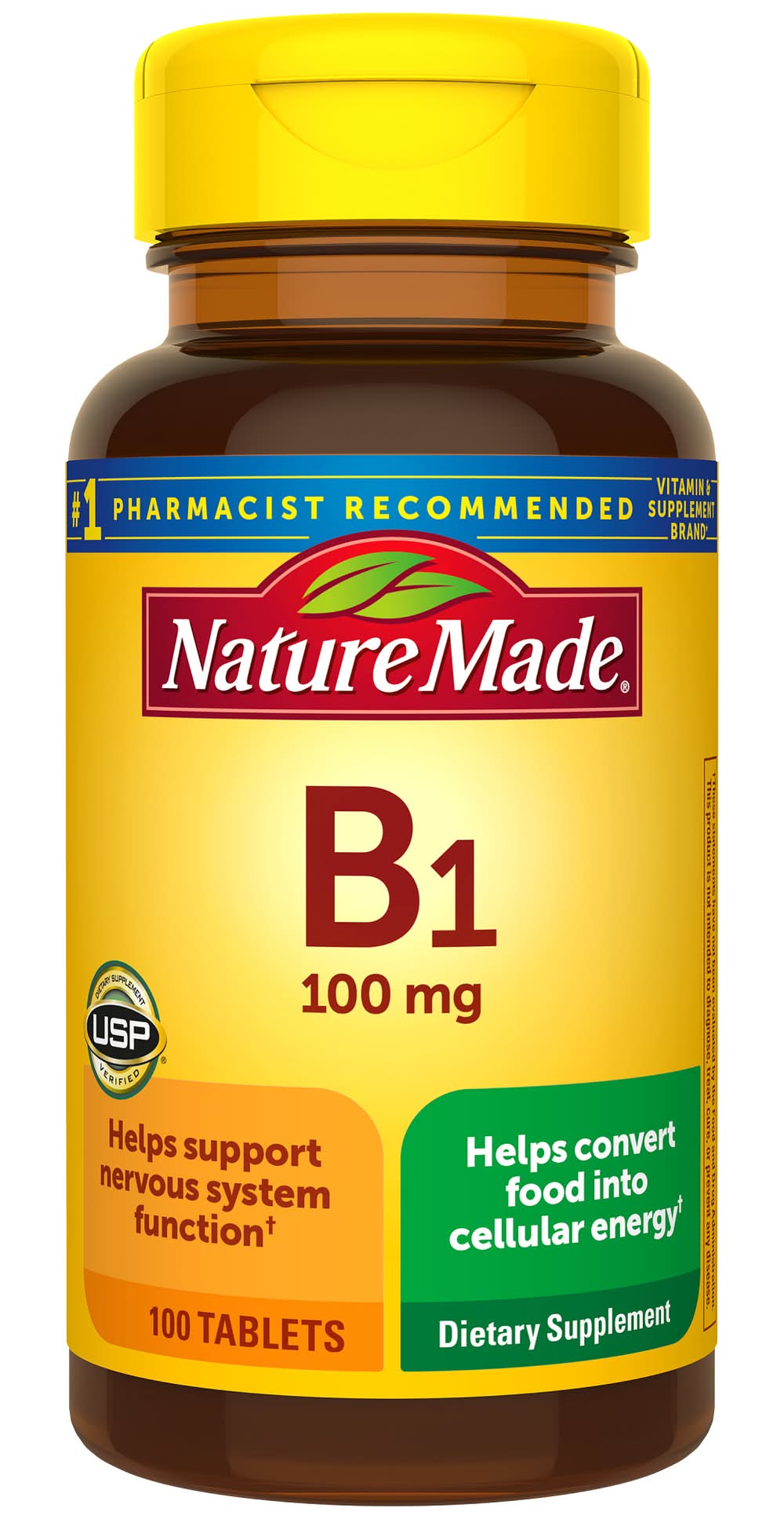 Nature Made Vitamin B1 100 mg Tablets (3.2 oz)