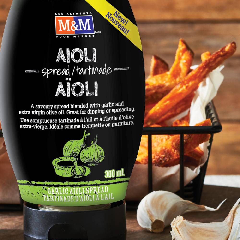 M&M Food Market · Tartinade aïoli à l’ail - Garlic Aioli Spread (300ml)