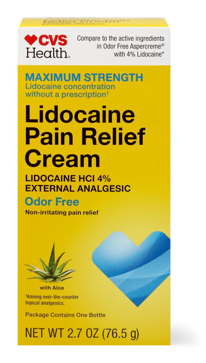 CVS Pharmacy Health Lidocaine Pain Relief Cream (2.7 oz)