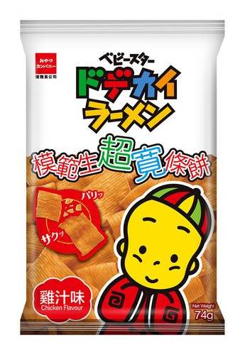 優雅食星太郎超寬條餅雞汁74g#4902775054935