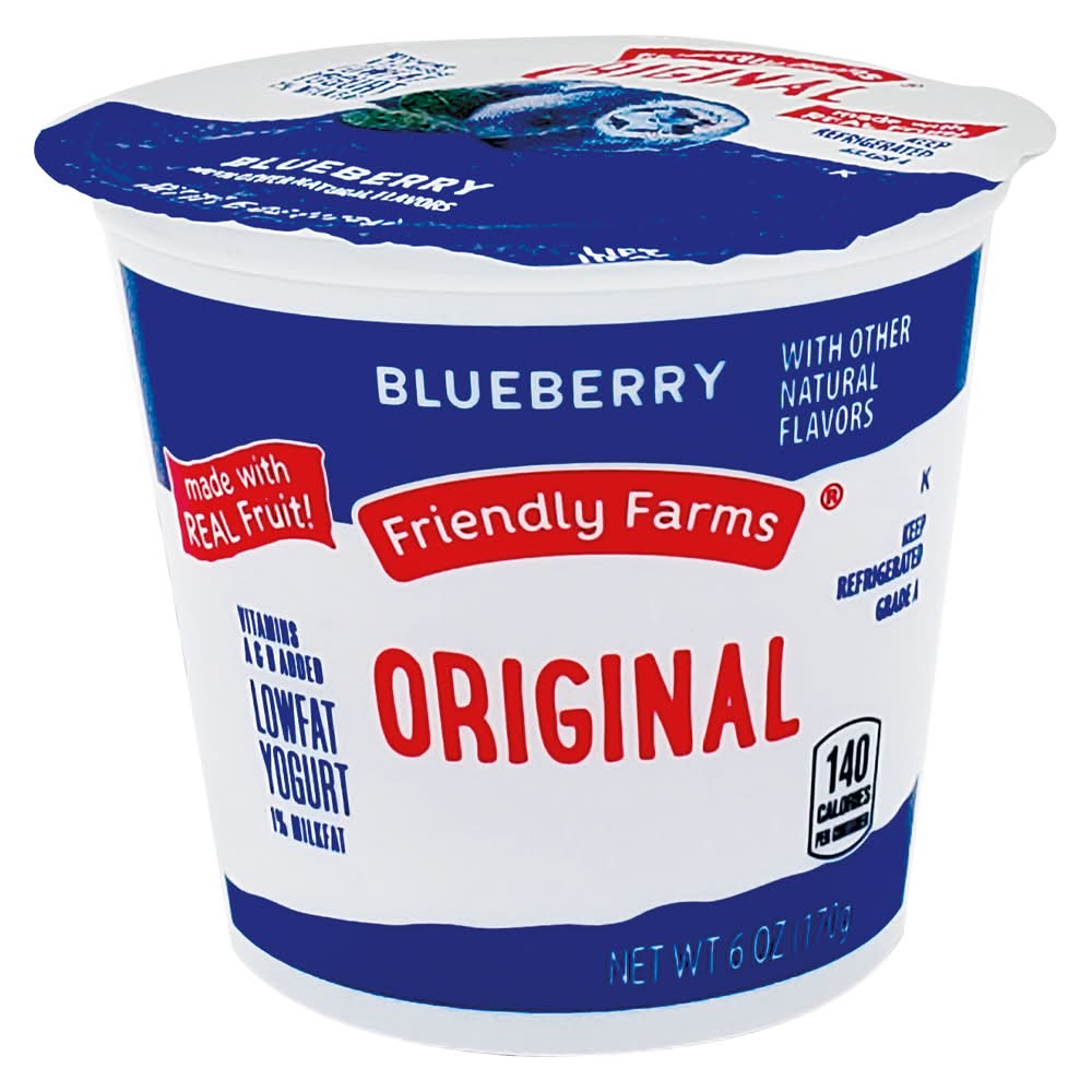Friendly Farms Yogurt, Blueberry (6 oz)
