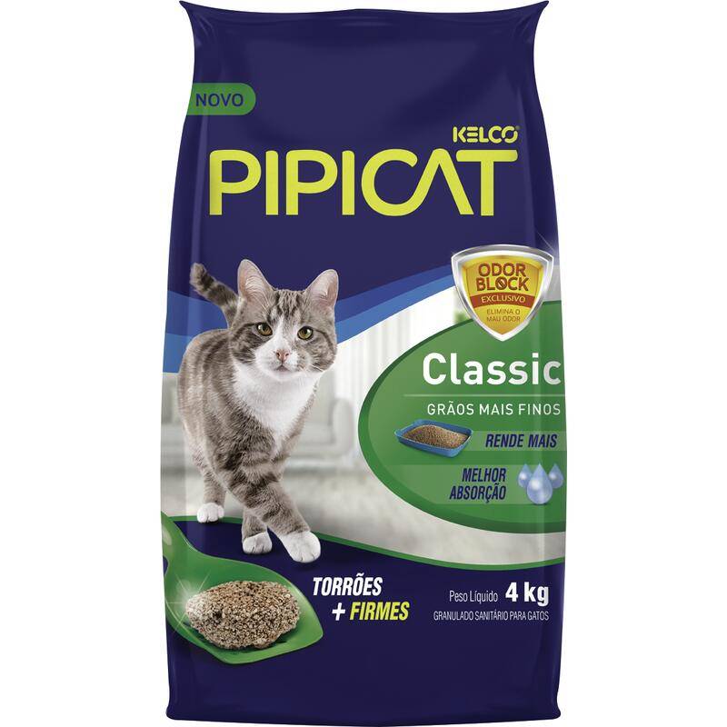 Kelco areia higiênica pipicat classic (4 kg)