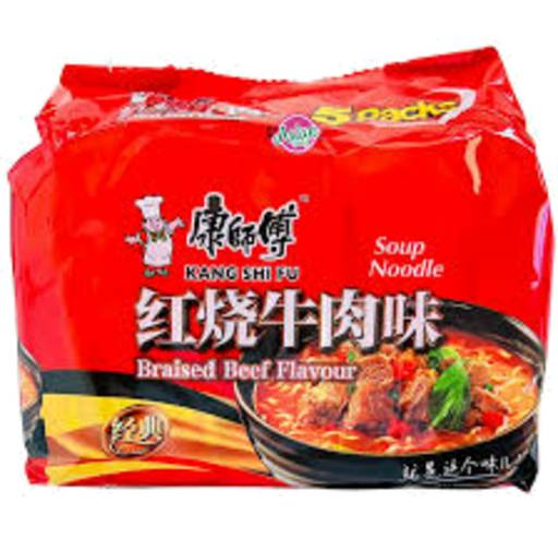 Ksf Braised Bf Flv Instant Noodle 5 x 98g