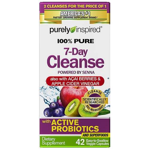 Purely Inspired 7-Day Cleanse with Acai Berries & Apple Cider Vinegar, Capsules - 42.0 ea