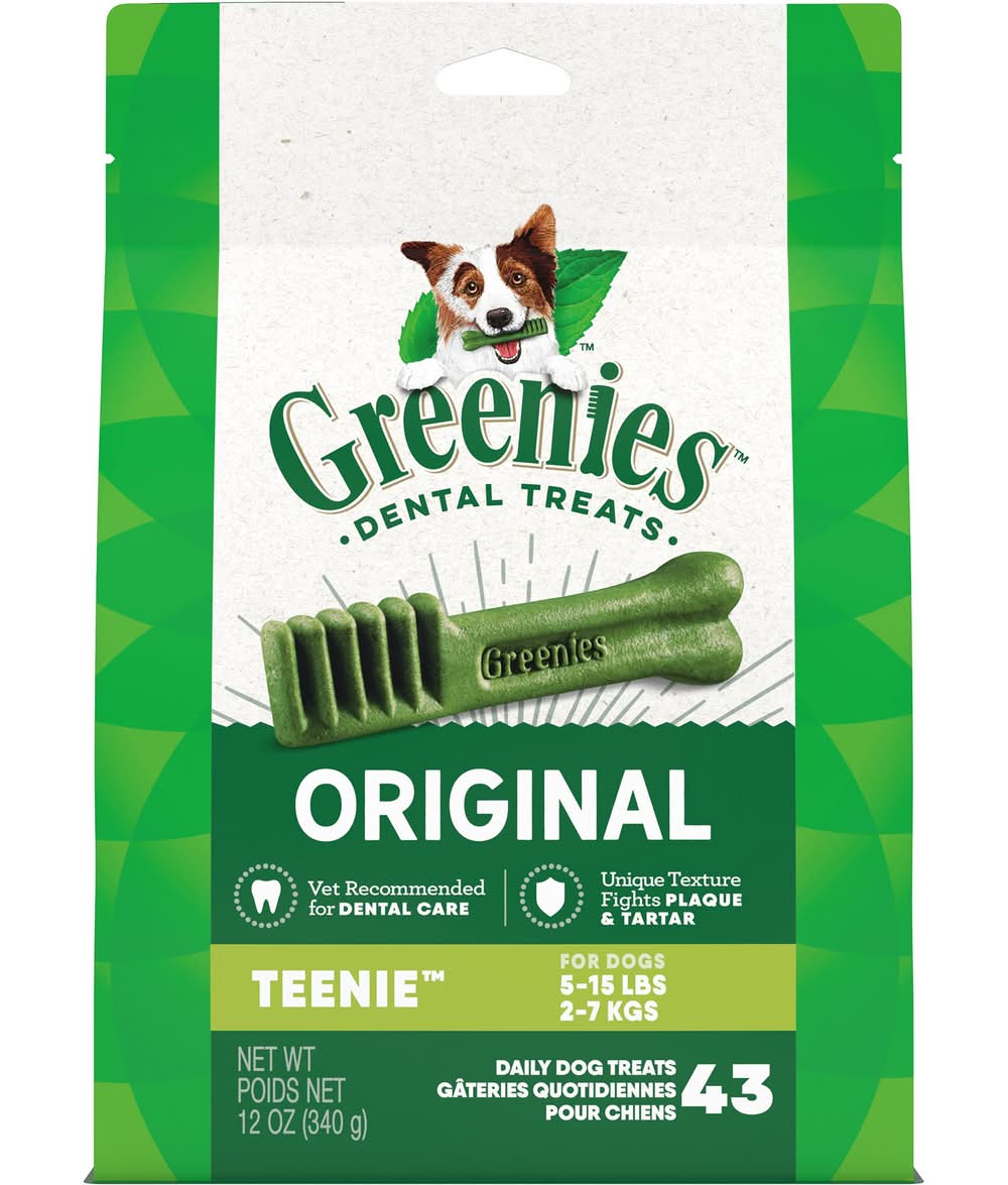Greenies™ Adult Teenie Dog Dental Treats - Natural, Oral Health, Original