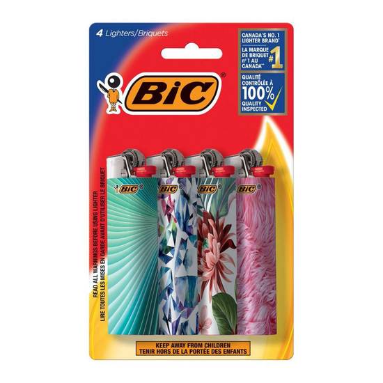 Bic Classic Pocket Lighters Fashion Series (4 units)