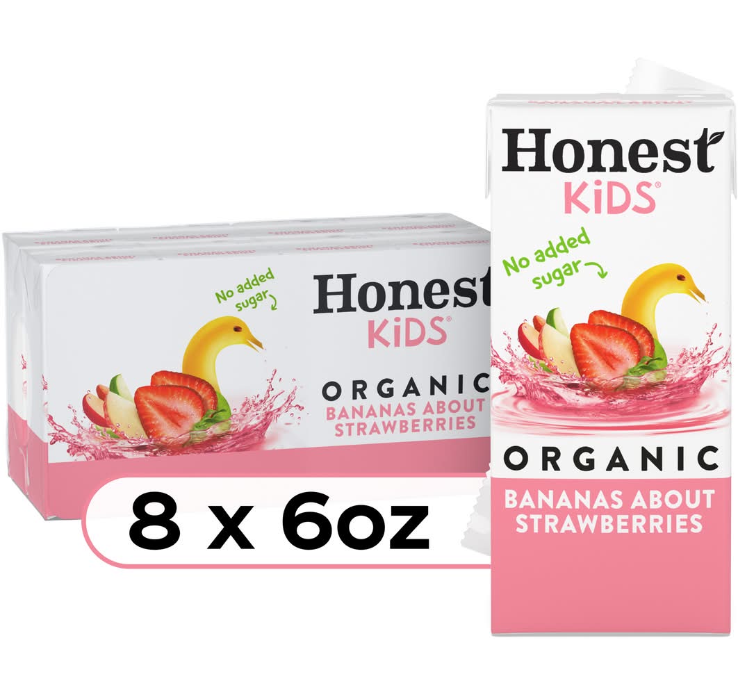 Honest Kids Organic Strawberry Banana Juice Drink (8 x 6 fl oz)