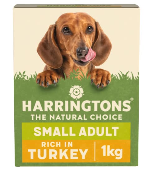 Harringtons Rich in Turkey & Rice Small Adult Dog Food (1kg)